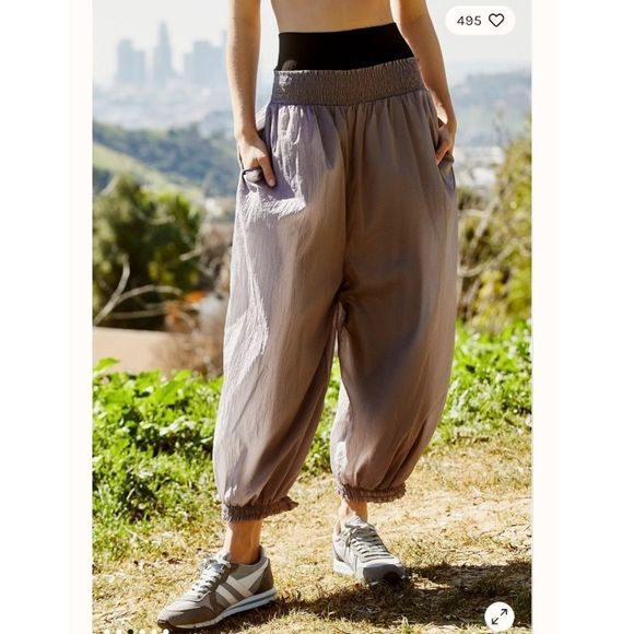 NWT Free People Sashay My Way Solid Jogger Pants - Picture 2 of 5